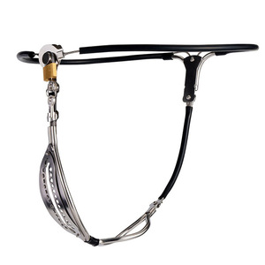 Ceinture de chasteté réglable en acier inoxydable, noir et rose, culotte invisible, dispositif verrouillable, sous-vêtements bondage, slips 100% jouets sexuels - Product Image 6