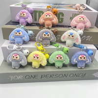 Llavero de Muñeca Adorable, Mini Muñecas de Resina Flocada, Adornos de Caja Sorpresa, Decoración de Escritorio Favorita de Estudiantes a la Moda, Pequeños Adornos