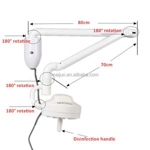 <span class=keywords><strong>Lampe</strong></span> d'examen à col de cygne en aluminium électrique <span class=keywords><strong>LED</strong></span> 30W murale, petit dôme, 30000Lux, lampes d'examen médicales vétérinaires et gynécologiques - Product Image 2