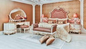 العتيقة خشبية طاقم غرفة نوم الأثاث سرير ملكي ، البولندية الصلبة خشبية روزوود غرفة نوم الملكي الأثاث الصانع - Product Image 2