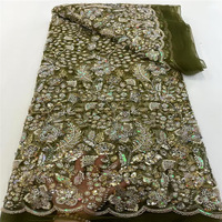 Perle Tube Sequin Broderie Perlée Sequin Tissu Robe De Mariée Designer Haut De Gamme Tissu En Gros