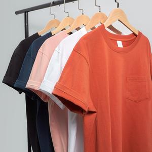 เสื้อยืดแขนสั้นลำลองผู้ชาย พิมพ์โลโก้แบบกำหนดเองคุณภาพสูง ผ้าเจอร์ซีย์เนื้อผ้าฝ้าย 100% ลายเรียบ สำหรับฤดูร้อน - Product Image 2