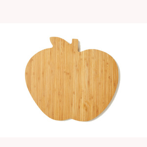 Tabla de cortar de bambú con forma de manzana de 270x230x15mm para uso en la cocina - Product Image 1