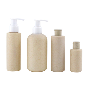 Tùy chỉnh rỗng ống hút lúa mì nhựa sinh học phân hủy sinh thái thân thiện Lotion cơ thể Kem bơm chai bao bì 50ml 300ml - Product Image 2