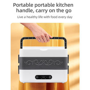 Boîte à <span class=keywords><strong>lunch</strong></span> électrique pour le bureau et <span class=keywords><strong>la</strong></span> maison Chauffe-aliments portable, compartiments de chauffe-aliments <span class=keywords><strong>plus</strong></span> rapides de 430W, récipient amovible - Product Image 6