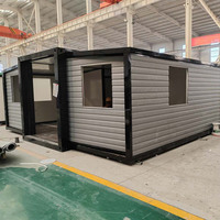 Maison modulaire extensible à double aile de 20 pieds pour la vie en plein air