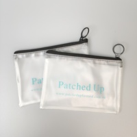 Pochette PVC personnalisée avec tissu fermeture éclair anneau en fer petit sac à fermeture éclair en plastique pvc bijoux rouge à lèvres emballage de premiers soins sac pochette à fermeture éclair