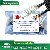Kabel Serial USB ke RS232 USB-RS232-WE-1800-BT-5.0 dengan Chip FT232RQ Asli, Kompatibel dengan Windows 11 10 8 7 Linux MAC OS