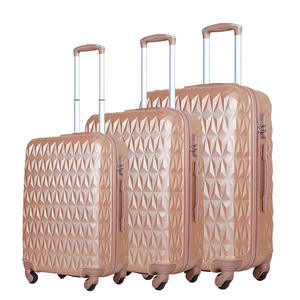 Buona scelta per tutte le età trolley da viaggio con guscio rigido valigia in gomma impermeabile resistente ABS + PC - Product Image 3
