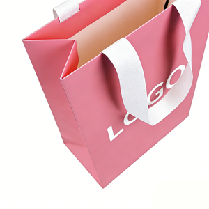 Bolsa <span class=keywords><strong>de</strong></span> Compras <span class=keywords><strong>de</strong></span> Papel Ecológica <span class=keywords><strong>de</strong></span> Lujo con Asas Retorcidas, Bolsa <span class=keywords><strong>de</strong></span> Papel para Regalos Cosméticos con Impresión Personalizada Pantone CMYK y Logotipo - Product Image 2