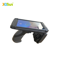 Lector Portátil UHF RFID de Largo Alcance XGSun de 12 m, ISO18000-6C/EPC Global, 860-960 MHz, Protección IP64, Sistema Operativo Android 14.0 para Almacén