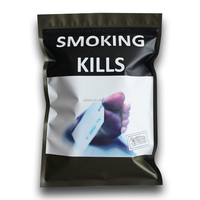 Sacs refermables en Mylar PPWR REACH de qualité alimentaire pour accessoires de fumage, en aluminium, pour tabac