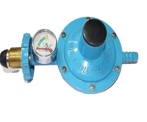 Regulador de gas popular del mercado sudamericano modelo 7/8 "-14UNF con manómetro