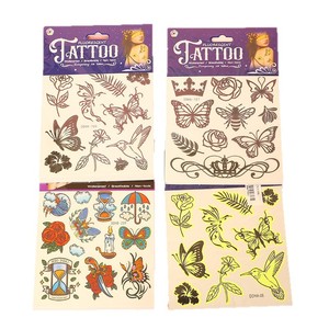 Autocollants de tatouage temporaire en forme de papillon, imperméables, respirants, non toxiques, pour hommes, femmes, enfants, cadeau de fête - Product Image 4