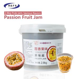 2025 OEM prix usine Premium sirop goutte liquide thé lait café 2.8KG pâte de passion pot sous vide gelée bonbons confiture de fruits avec pulpe - Product Image 3