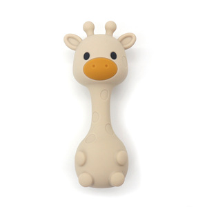 New Style Soothing Silicone Rattle, Soft Sound Hand Bell Toy Grip Training <b>Bite</b> Safe - Product Image 4
