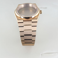 Vente chaude - Boîtier de montre de plongée en acier inoxydable 40,2 mm 10 ATM avec verre saphir pour mouvement automatique NH34 NH35/36/38 avec cadran de 28,5 mm