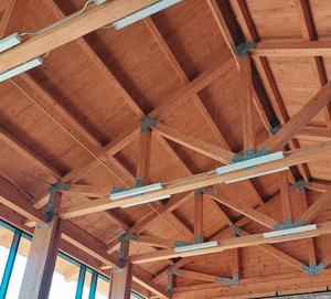 Vigas de Madera Laminada Encolada de Larga Duración para Techos Industriales - Product Image 6