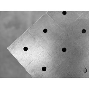 SteelEco GPPH 2.4x1.2m wheeled <b>welding</b> <b>bench</b>, 8mm thick, 16mm holes, 100x100mm grid - Product Image 2