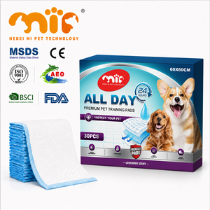Tapis de propreté jetables pour chiens, super absorbants, 6 couches, testés par un tiers, vente en gros OEM, usine de tapis d'apprentissage pour animaux de compagnie - Product Image 1