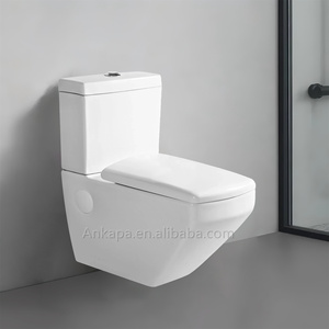 Top ventes en céramique blanche, <span class=keywords><strong>carrelage</strong></span> sanitaire en forme de cuvette, <span class=keywords><strong>toilette</strong></span> deux pièces suspendue au mur à double chasse <span class=keywords><strong>pour</strong></span> salle de bains - Product Image 2