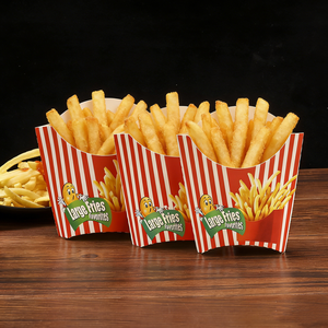 Boîtes d'emballage pour frites en carton alimentaire de petite taille en gros - Promotion jetable - Product Image 2