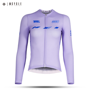 Maillot de cyclisme à manches longues pour femme, séchage rapide, en spandex/polyester, respirant, vêtements de sport personnalisés, grandes tailles - Product Image 5