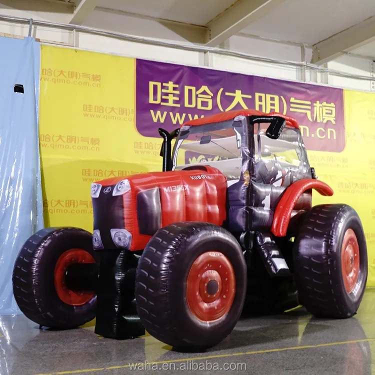 Oxford cloth PVC Custom Inflatable Vehicle car Model, Inflatable Tractor in advertising inflatables