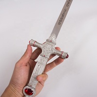Película Harry Potter Cosplay arma Gordic Gryffindor espada réplica con placa de pared