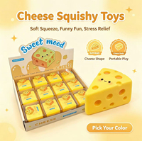 Jouet de décompression en forme de cube de fromage à rebond lent, jouet de simulation de blocs explosifs, jouet de décompression pour adultes