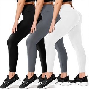 Leggings noirs taille haute pour femme, coupe slim, en coton tricoté, hiver, décontracté, couleur unie, respirant, séchage rapide, thermique, vintage, court - Product Image 1