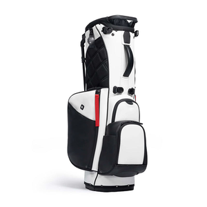 Оптовая продажа, роскошная кожаная сумка-стойка для гольфа, на заказ, 6/14 судно-призрак, легкая сумка для гольфа - Product Image 3