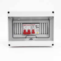 Boîtier de distribution électrique complet HT 8 voies en plastique ABS, coffret de jonction HT, panneau de commutation monté, boîtier de distribution électrique