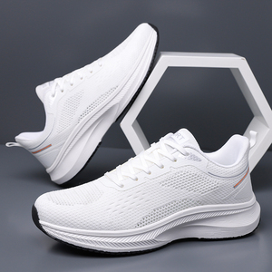 Zapatillas deportivas ligeras, zapatillas para correr de malla transpirable, suela gruesa con amortiguación cómoda, calzado para caminar, gimnasio, trotar, Fitness - Product Image 4