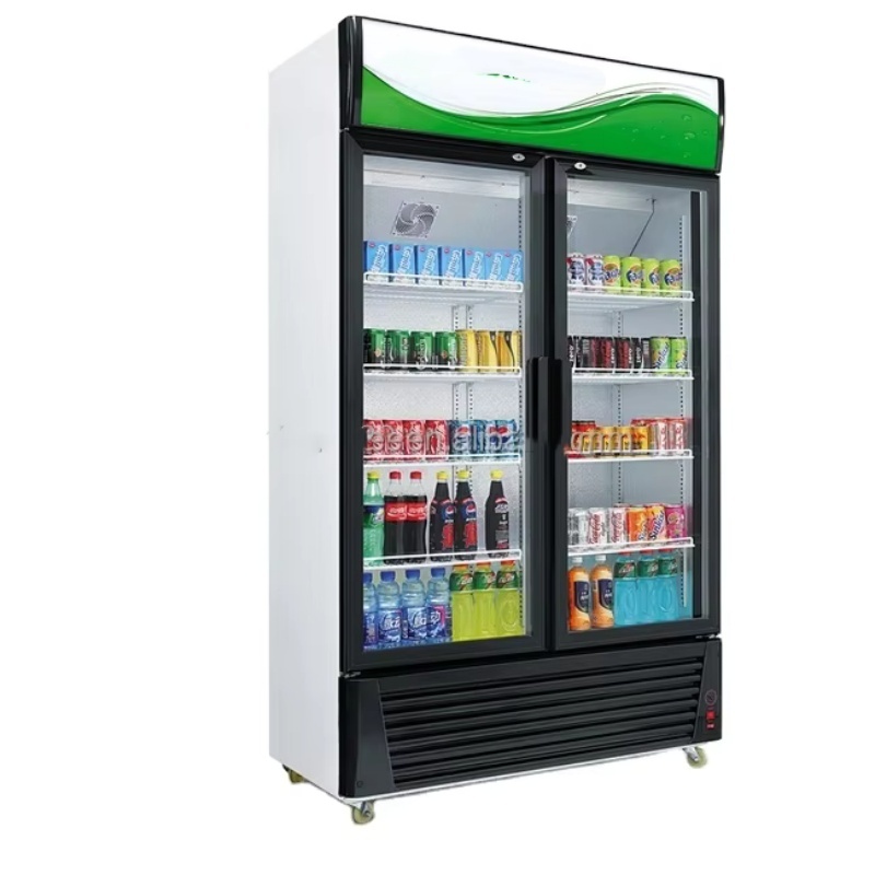 Red Bull Deluxe Two Door Commercial Cooler Fridge for Horeca Supplies