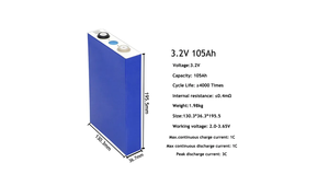 แบตเตอรี่ลิเธียมไอออนฟอสเฟตชนิดแท่งปริซึม 3.2v 50ah 80ah 90Ah 100ah 105ah - Product Image 6