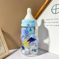 Fournisseur personnalisé Produits pour bébés sans BPA Ensembles biberon Nouveau-né PP silicone Sucette Brosse de nettoyage Biberon Coffrets cadeaux