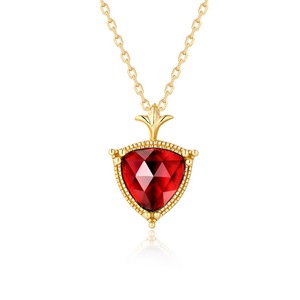 Delicada chica de plata esterlina de triángulo billones natural collar de <span class=keywords><strong>joyas</strong></span> de piedras preciosas - Product Image 1