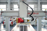 Máquina de Grabado CNC ATC con Pórtico de 800 mm de Altura y 180 °   Eje Inclinable, Tallador 3D para Paneles, Curvas y Procesamiento de Moldes