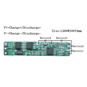 <span class=keywords><strong>BMS</strong></span> LWS 3s 4s 4a <span class=keywords><strong>18650</strong></span> 12v 14.8v con NTC Lifepo4 para Batería Solar de Iones de Litio 4S - Product Image 4