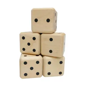 2024 HOT SALE EDUCATIONAL WOODEN GIANT YATZY DICE GAME TOY FOR KIDS OUTDOOR GAME