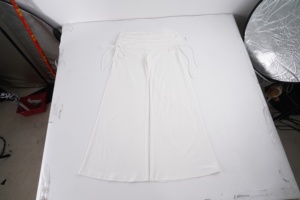 Pantalon long décontracté drapé style yoga, coupe évasée, avec design de taille minimaliste à nouer et fronces, pour femme tendance, collection mode transfrontalière - Product Image 6