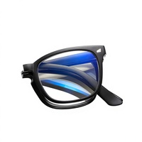 Lunettes de lecture pliables, élégantes, anti-lumière bleue, pour hommes et femmes, style rétro carré, lunettes presbyopes de qualité supérieure