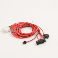 Konektor Molex 2pin 18AWG Kabel Daya Merah Hitam dengan Konektor Terminal Cincin Y Fork