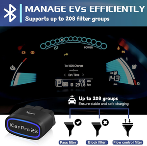 Vgate ICar Pro 2S ماسح ضوئي تلقائي ELM327 لأداة تشخيص أعطال البلوتوث وobd 2 قارئ رموز ABS لتشخيص السيارة ضمان لمدة سنة - Product Image 3