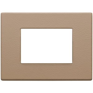 Cubierta para Interruptor de Pared Savannah Plate de 12.5 x 9.5 cm, Textura de Cuero Beige - Product Image 1