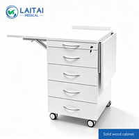 Laitai LT-JSC44 Armoire mobile dentaire standard grande capacité à 4 tiroirs avec plan de travail extensible et chariot de rangement pour le secteur dentaire mondial