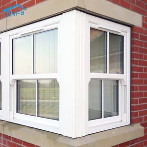 Customized Sash Window Double Hung Tempered Glass Window Sound Insulated Vertical Hung Windows