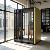 Cabine de réunion insonorisée pour entreprise, mobile, modulaire, acoustique, pour discussion en toute intimité, pour bureau d'entreprise