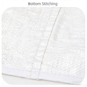 Sac tissé en PP épais personnalisé à prix abordable pour l'emballage de 25 kg et 50 kg de riz, blé, farine, céréales, aliments, sacs blancs, et l'emballage de <span class=keywords><strong>litière</strong></span> pour chat en PP tissé - Product Image 6